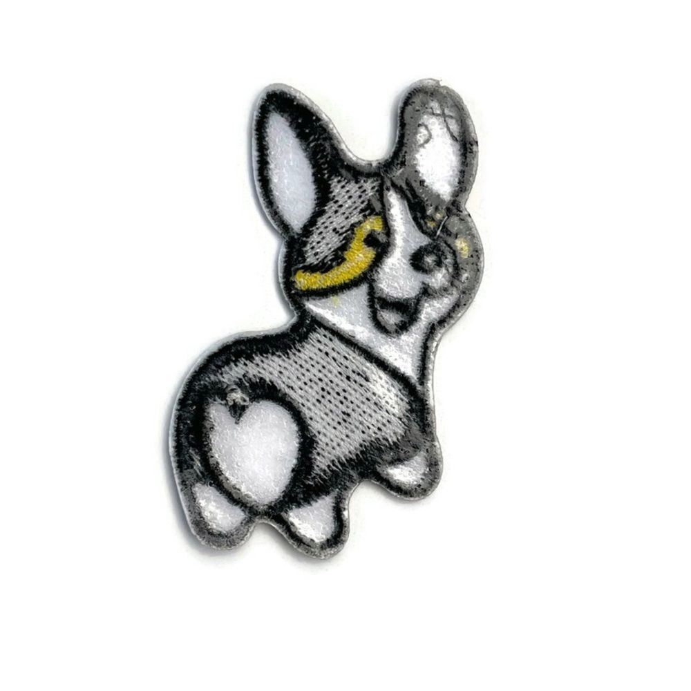 Smiling Corgi Embroidered Patch - Picture 4 of 4